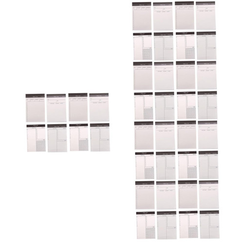 STOBOK 5pcs 8 Office Plan Legal Pad Note Pad Memo Pads Lined Small Planner Notepad Reminders Note Server Notepads Memo Stickers Portable Planner Notepad Household The List Student Paper