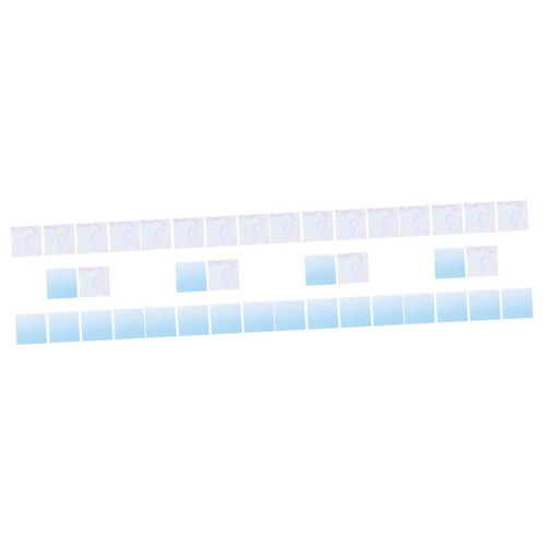 TEHAUX 40 Pcs Gradient Sticky Notes Gradient Color Memo Self Adhesive Stick Notes Adhesive Notepads Book Annotation Supplies Mini Note Pads Simple Paper Self-Adhesive Office