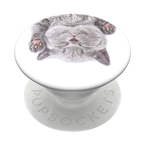 PopSockets Wireless, PopGrip Swappable Grip for Phones and Tablets - Cat Nap