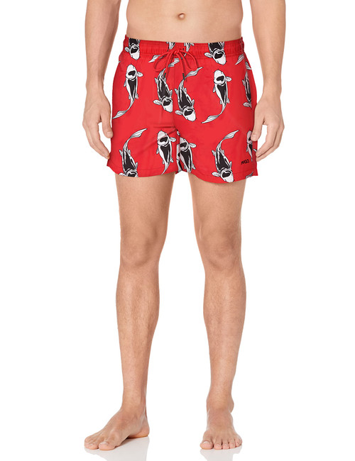 HUGO Allover Print Swim Trunks