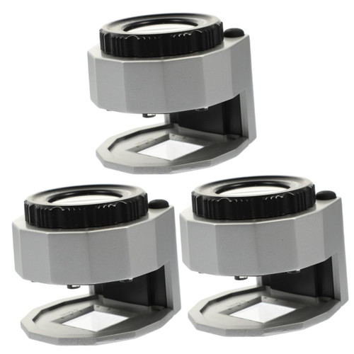 VILLCASE 3 Sets Jewelry Magnifying Glass Illuminated Jewelers loupe Magnifier Coin Magnifier with Light Portable Magnifier map Reading Jewelry loupes LED Jewelry Magnifier Pocket abs Scale