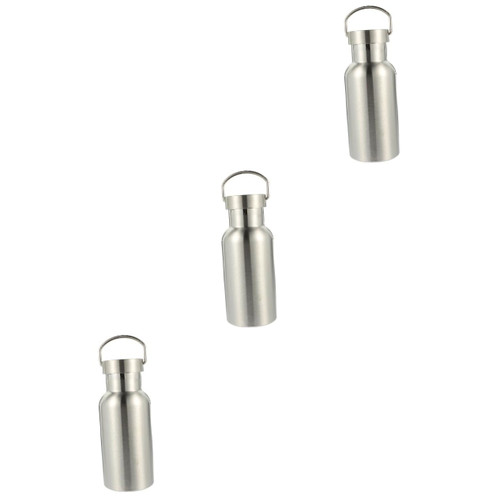 BESPORTBLE 3pcs Sport Bottle Thermal Bottle Warm Thermal Flask Hot Water Kettle Beverage Pot Thermal Kettle Kids Camping Accessories Water Bottle Sports Travel Stainless Steel Coffee Machine