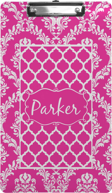 Personalized Moroccan & Damask Clipboard (Legal Size)