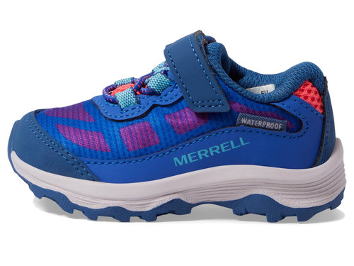 Merrell Moab Speed Low A/C JR WTRPF Hiking Shoe, Blue, 7.5 US Unisex Little Kid