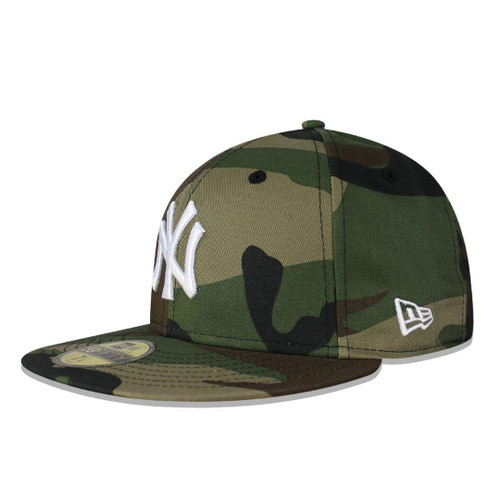 New Era New York Yankees Basic 59Fifty Fitted Cap Hat Woodland Camo 11941964 (Size 7 1/8)