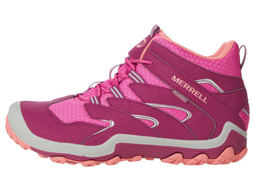 Merrell Girl's Chameleon 7 Access Mid Waterproof (Little Kid/Big Kid) Berry 7 Big Kid M