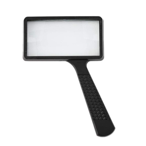 RoMuka Rectangular Magnifier Magnifying Glass Handheld 10X Seniors Reading Magnifier Optical Glass Lens High Clarity for Reading, Hobbies, Repair, Observation,Gifts for ELD A Magnifying (Color : A)