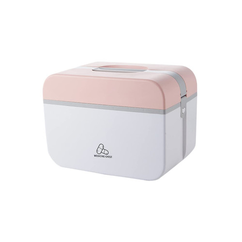 Anneome First Aid Kit Container Medicine First Aid Cabinet Multi-layer Case Multi-functional Case Case for Emergency Pill Box Portable