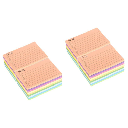 Operitacx 36 Pcs Colored Sticky Notes Ruled Note Stickers Colorful Notepad Post Memos Pocket Notepads Sticky Notes Pads Memo Books Multifunction Sticky Label Student Use Fluorescent Paper