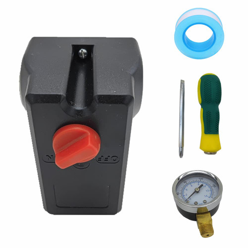 Yomoly Air Compressor Pressure Switch Compatible with Campbell Hausfeld CW219300AV 120/240 Volt 120/155 PSI w/Tool Kits