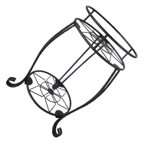 VALICLUD Wrought Iron Flower Pot Stand Planter Display Shelf Flower Pot Display Holder Potted Plant Holder Plant Holder Indoor Corner Plant Stand Small Plant Stand Fall to The Ground