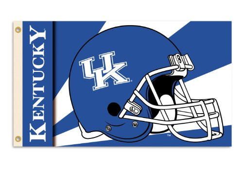 NCAA Kentucky Wildcats 3-by-5 Foot Flag with Grommets - Helmet Design