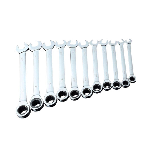 Veemoon 11pcs Dual Head Spanner Wrench Spanner Tool Ratcheting Wrenches Access Wrench Organizer Combination Wrenches Ratchet Spanner Wrench Tool Plum Bossom