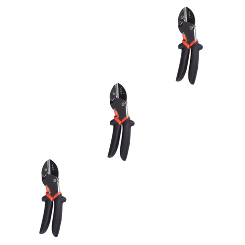 Amosfun 3 Pcs Pruning Shears Garden Hedge Shears Fruit Branch Shears Garden Pruning Shear Pruner Scissors Trimming Shears Plant Trimming Scissor Lopper Plastic Handle Manual Pruning