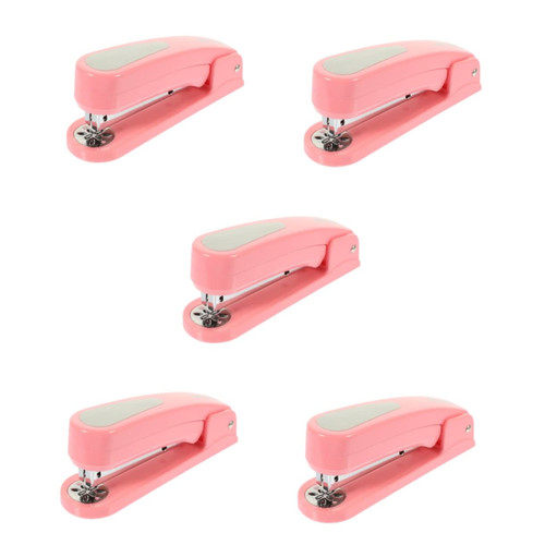 Operitacx 5pcs Stapler Portable Stapling Machine School Stationery Book Binding Tool Rotating Spring Multitools Tabletop Staples Book Stapling Tool Stipling Tool Manual Office Arm Swing Iron