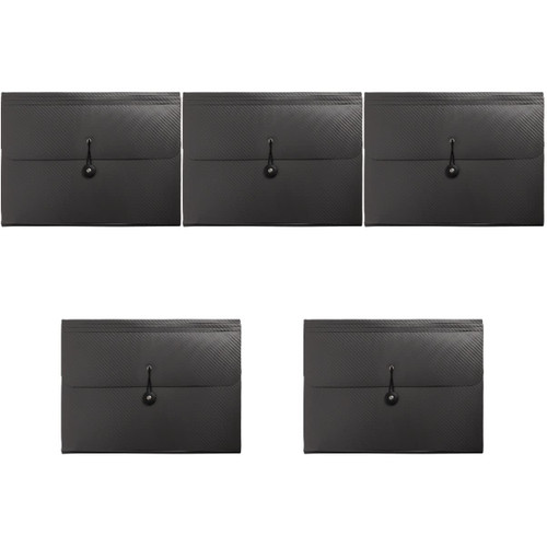 STOBOK 5 Pcs Extension Folder A4 File Organizer Expanding Document Folder Accordion File Folder Expanding File Wallet File Folders A4 Size Multitool Wallet File Rack Pocket Plastic