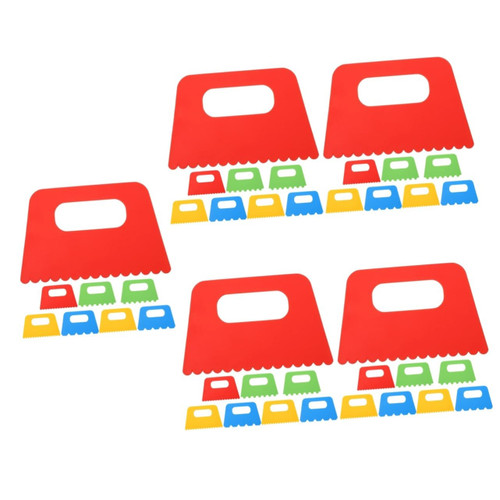 NUOBESTY 40 Pcs Sand Painting Scraper Paint Scraper Tool for Painting Putty Scraper Painting Tools DIY Draw Scraper Kid Paint Brushes DIY Paint Brush Plastic Child Roller Remover