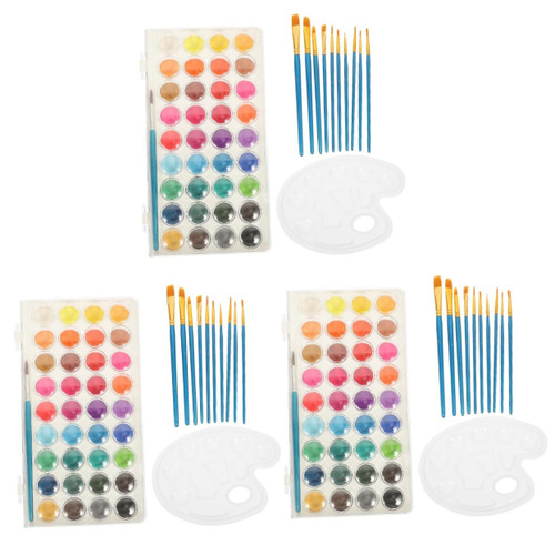 SEWACC 3 Sets Brush with Paint Tray Paintbrushes Artist Painting Kits Bulk Oil Paint Brush Kids Paint Brush Watercolor Drawing Brushes Painting Supplies Nylon Watercolor Painting Child SEWACC 3 Sets Brush with Paint Tray Paintbrushes Artist Painting Kits Bulk Oil Paint Brush Kids Paint Brush Watercolor Drawing Brushes Painting Supplies Nylon Watercolor Painting Child