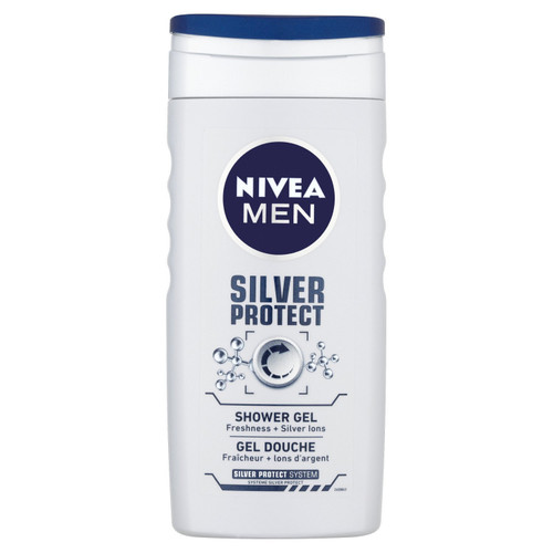 NIVEA MEN Silver Protect Shower Gel 250ml Pack of 6