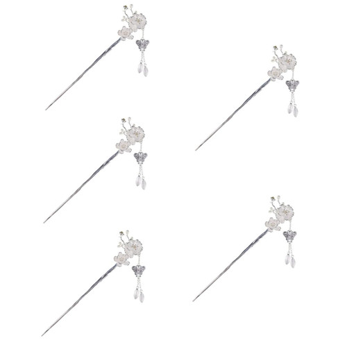 Beavorty 5pcs Hairpin Hairpin Women Hair Accessories Metal Hair Clips for Women Womens Hair Clips Hair Stick for Buns Formal Bride Hair Clip Women Hair Stick Flower Hair Tassel Alloy Miss