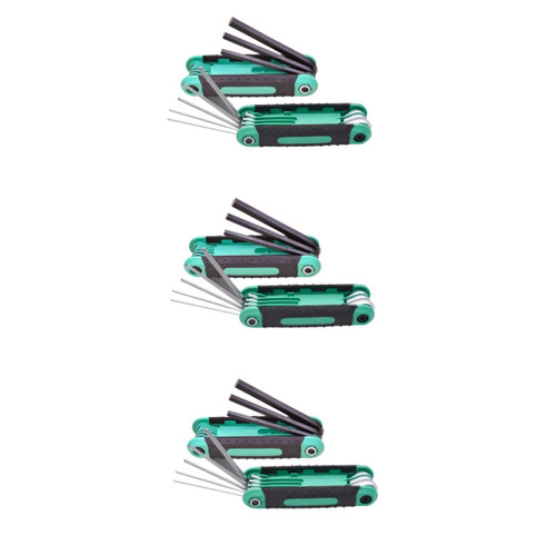 DOITOOL Hexagon Wrench 6 pcs Hexagon Wrench Hexagonal Hand Tools Allen Keys Hand Tool Hex Key Wrench Folding screwdriver Hex Key Wrench