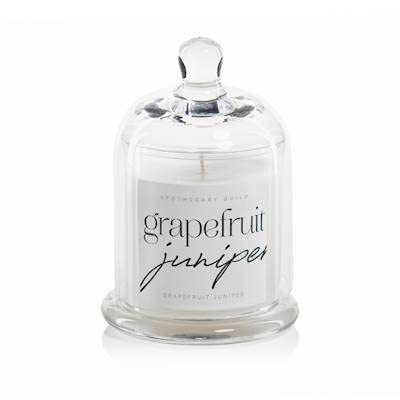 Grapefruit Juniper Zodax Apothecary Guild 10 oz Dome Jar Scented Candle