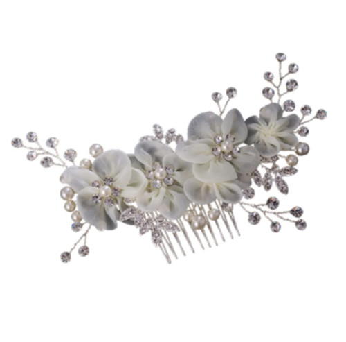 Wedding Hair Comb Hair Side Comb Hair Comb Clip Women Hair Clip Comb Pearl Flower Hair Side Comb Decorative Grace Hair Combs Accessories Hair Comb Clips Bridal Hair Comb Pins Side Comb