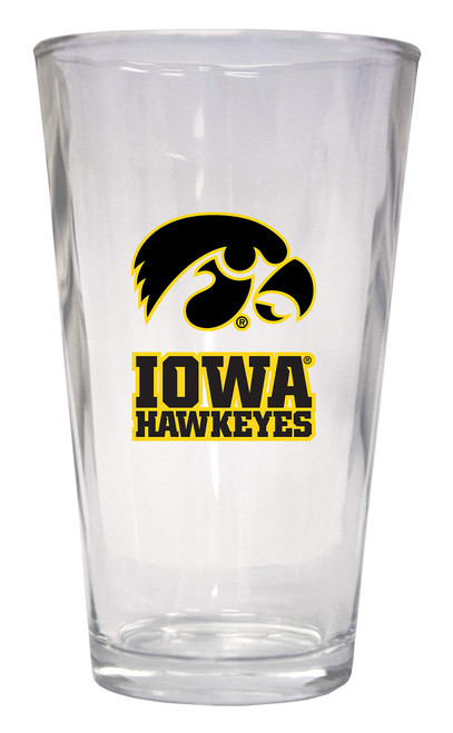 Iowa Hawkeyes University 16 oz Pint Glass 4-Pack