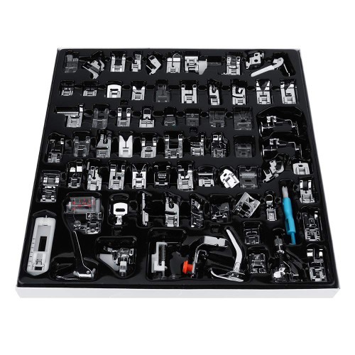 72 Pcs Sew Machine Presser, Household Sewing Machine Presser Press Foot Kit, Wear Resistant and Durable, Sewing Machine Presser Foot,Convenient to Use