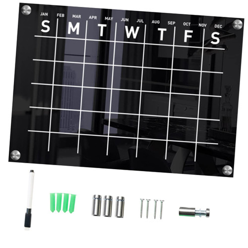 EXCEART 5 Sets Erasable Message Board Note Board for School Dry Erase Lapboard Wall Notice Board Calendar Whiteboard Wall Sticker Decor Memo Board for Office Acrylic Refrigerator Student