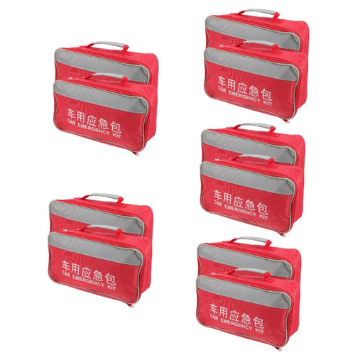 Healeved 10 Pcs Scisors Scissors First Aid Kit for Camping Emergency Kit for Car Travel Medicine Emergency Bag Emergency Car Kit Small First Aid Kit Nursing Bag Sundries Storage Bag