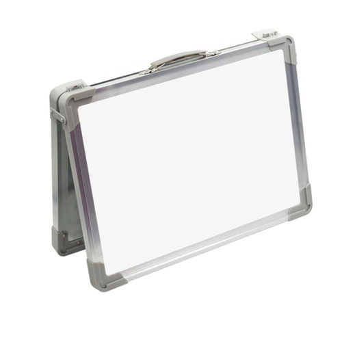 STOBOK Desktop Whiteboard Child Easel Small Dry Erase White Board Magnetic Foldable Whiteboard Chalkboard Easel Erasable Kids Writing Board Drawing Board Portable Aluminum Alloy