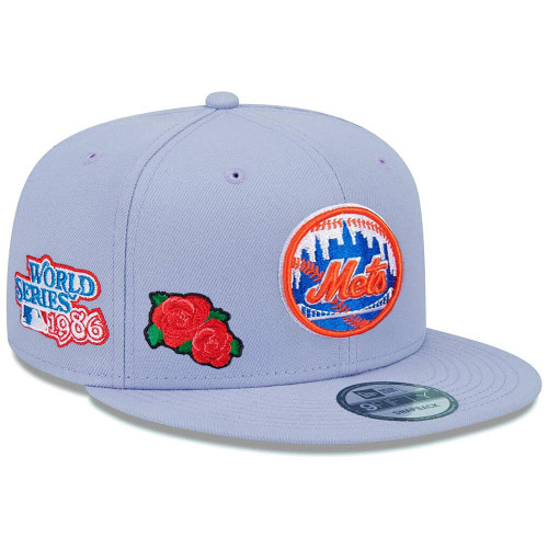 New Era NY New York Mets 9FIFTY 1986 World Series Champions Patch WS Retro Cap, Adjustable Hat