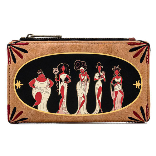 Loungefly Disney Hercules Muses Faux Leather Flap Wallet Loungefly Disney Hercules Muses Faux Leather Flap Wallet
