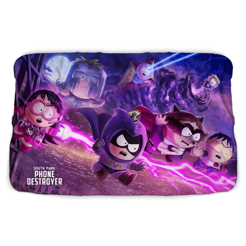 SOUTH PARK Splash Superheroes Sherpa Blanket - Officially Licensed