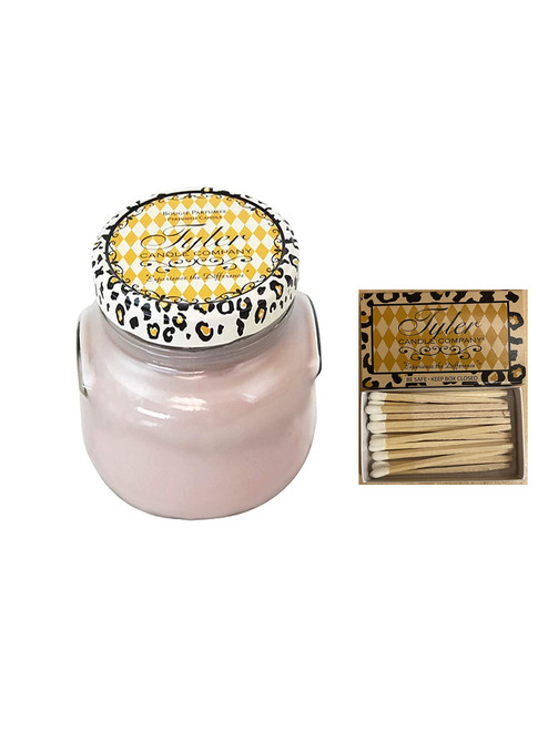 Tyler Candle, 22 Ounce, High Maintenance Long Burning Scented Candle (22 oz) (2 Pack w Matches)
