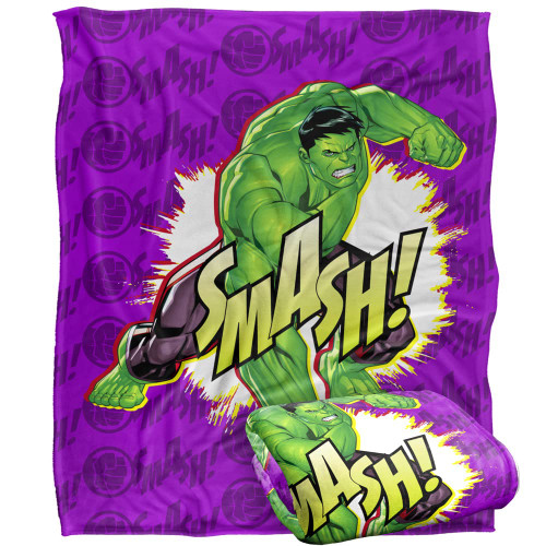 Marvel Hulk Sound Effect Silky Touch Super Soft Throw Blanket 50" x 60"