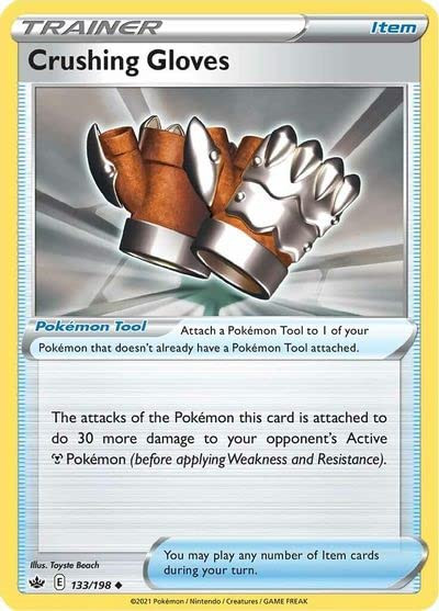 Crushing Gloves - 133/198 - Uncommon - Sword & Shield - Chilling Reign