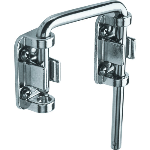 Defender Security S 4379 Chrome Plated Steel Sliding Door Loop Lock, 2-1/8'