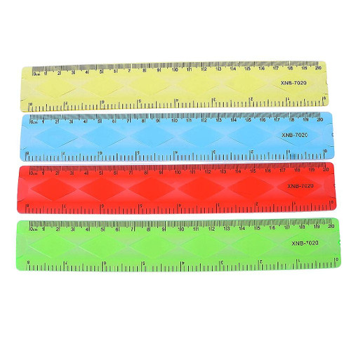 Multifunctional Straight Ruler Students Math Drafting Tool Soft Flexible For School Boys Girls Teacher Teen Math Class Plastic Clear Straight Hard Ruler Plastic Ruler Straight Ruler Straight Ruler Set