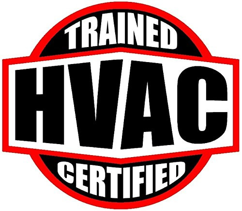 Trained Certified HVAC Helmet Sticker Hard HAT Sticker