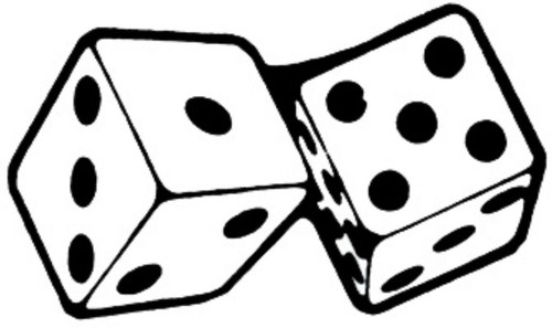 BIKERSTUFFUS Rolling DICE Helmet Sticker Hard HAT Sticker Laptop Sticker Toolbox Sticker Window Sticker