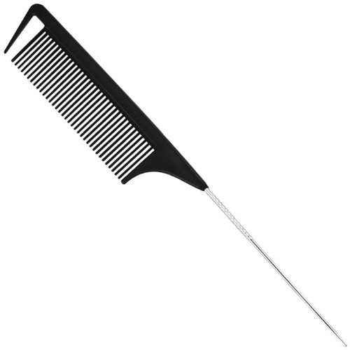 Fine-tooth Comb Pin Anti-static Hair Tail Comb Salon Hairdresser Barber Hair Edge Trimmer Styling Beauty Tools Styling Tool Comb Hair Styling Comb Hair Detangling Comb Carbon Fiber Parting