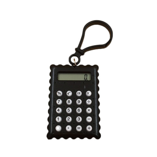 Calculators Mini Pocket Basic Calculator Electronic Calculator Pocket Portable 8 Digits Design Biscuit Shape Digital Desktop Calculator for Kids Students School Black