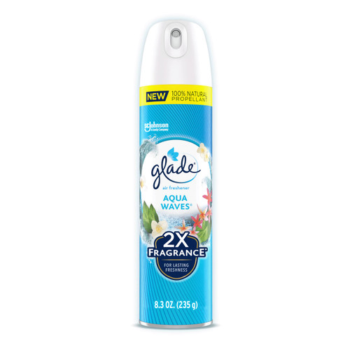 Glade Air Freshener Odor Fighting Room Spray, Aqua Waves, 8.3 oz