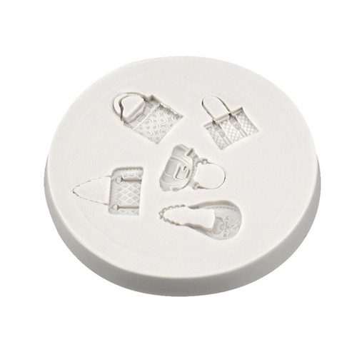 Mini Bag Silicone Mold DIY Cake Pastry Baking Mold Cake Decorating Tool For Making Chocolate Fondant Cupcake Molds Dessert Mold For Baking Silicone Tools Chocolate Moulds Different Shapes