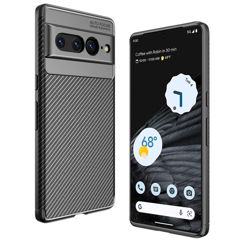 Aukvite for Google Pixel 7 Pro Case, Google Pixel 7 Pro Phone Case Soft TPU Case, Shockproof Anti-Fingerprint Phone Case for Pixel 7 Pro 2022 Anti Scratch Flexible Drop Protection Cover (Black)