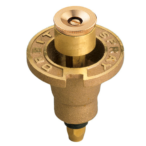 Orbit 54071 Brass Pop-Up Flush Head Sprinkler with Half Pattern Spray Nozzle