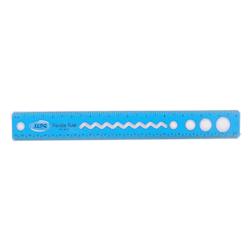 HELYZQ 30cm Soft Flexible Ruler Multicolor Measure Straight Rulers Office School Supplies Stationery Students Kids Gifts