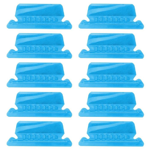 Set of 10 File Folder Tabs for Hanging Files Clear Colored Plastic Hanging File Folder Labels 2" Tabs and Inserts